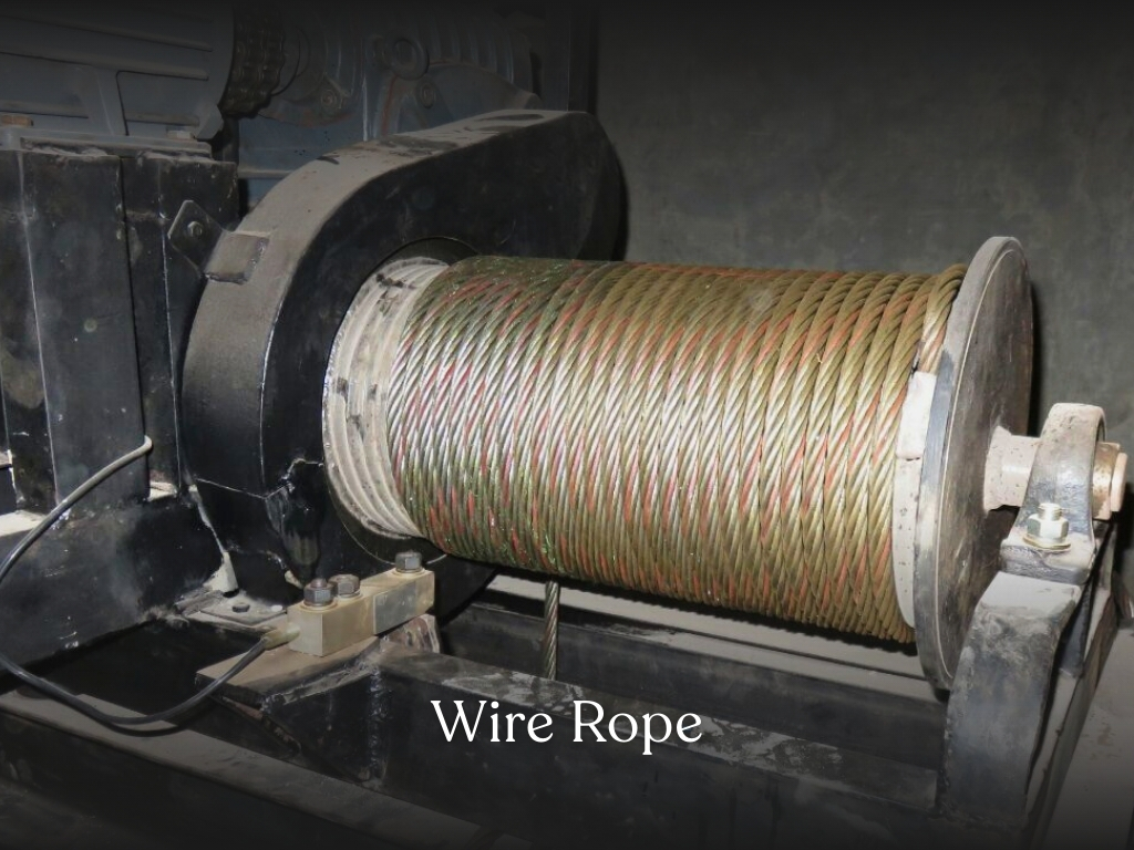wire rope lift barang industri