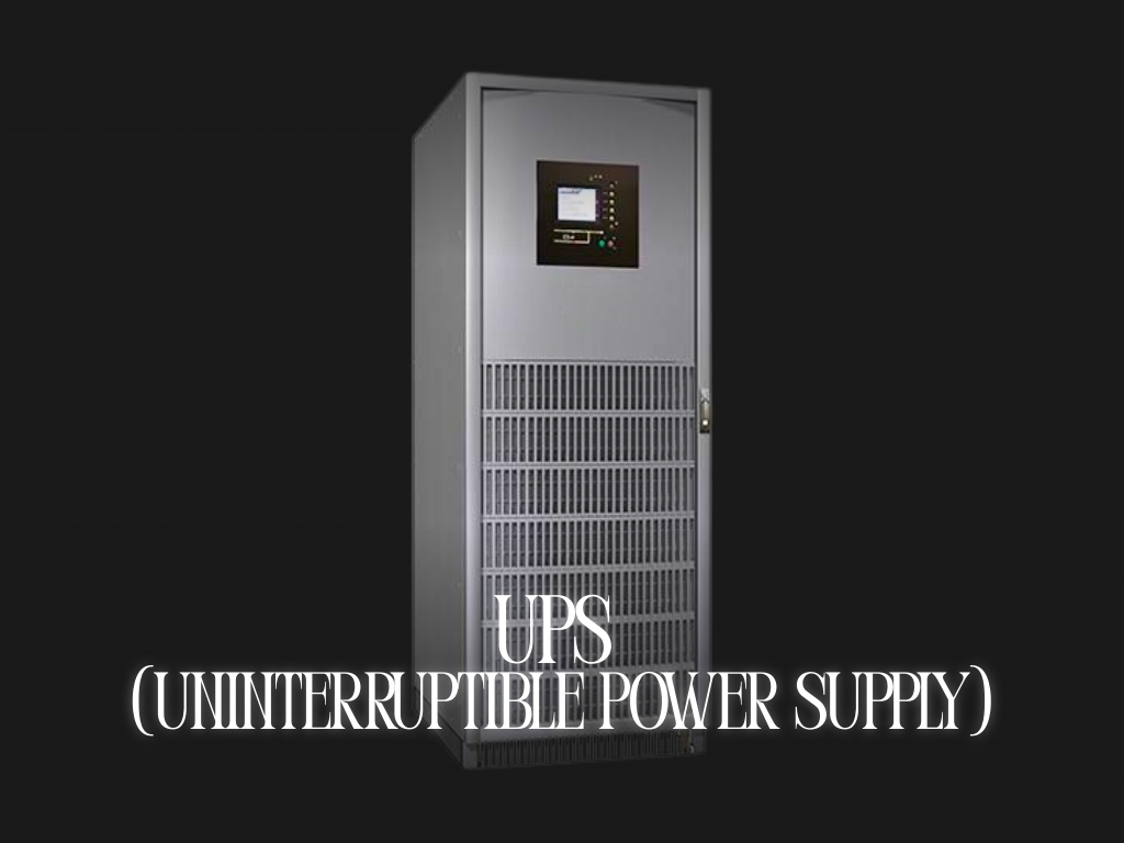 UPS untuk cadangan daya di mini data center, menjaga server tetap menyala saat listrik padam